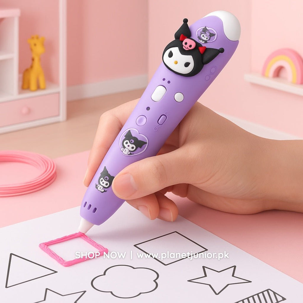 Kuromi 3D Printing Pen – Rechargeable & Safe for Kids!