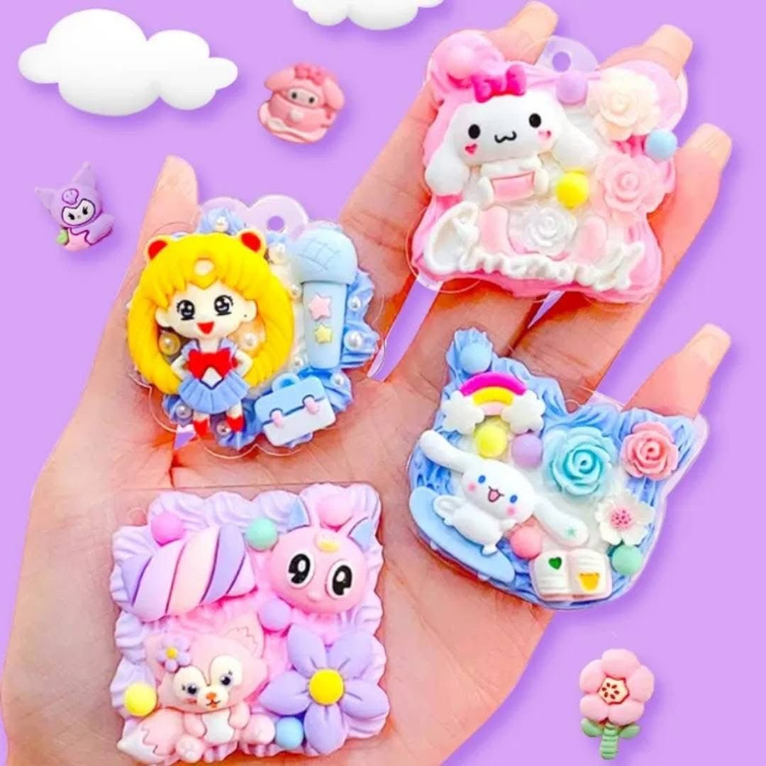 Kurumi Guka DIY Cream Sticker Craft Kit – 246 pcs of Creative Fun! ✨💕