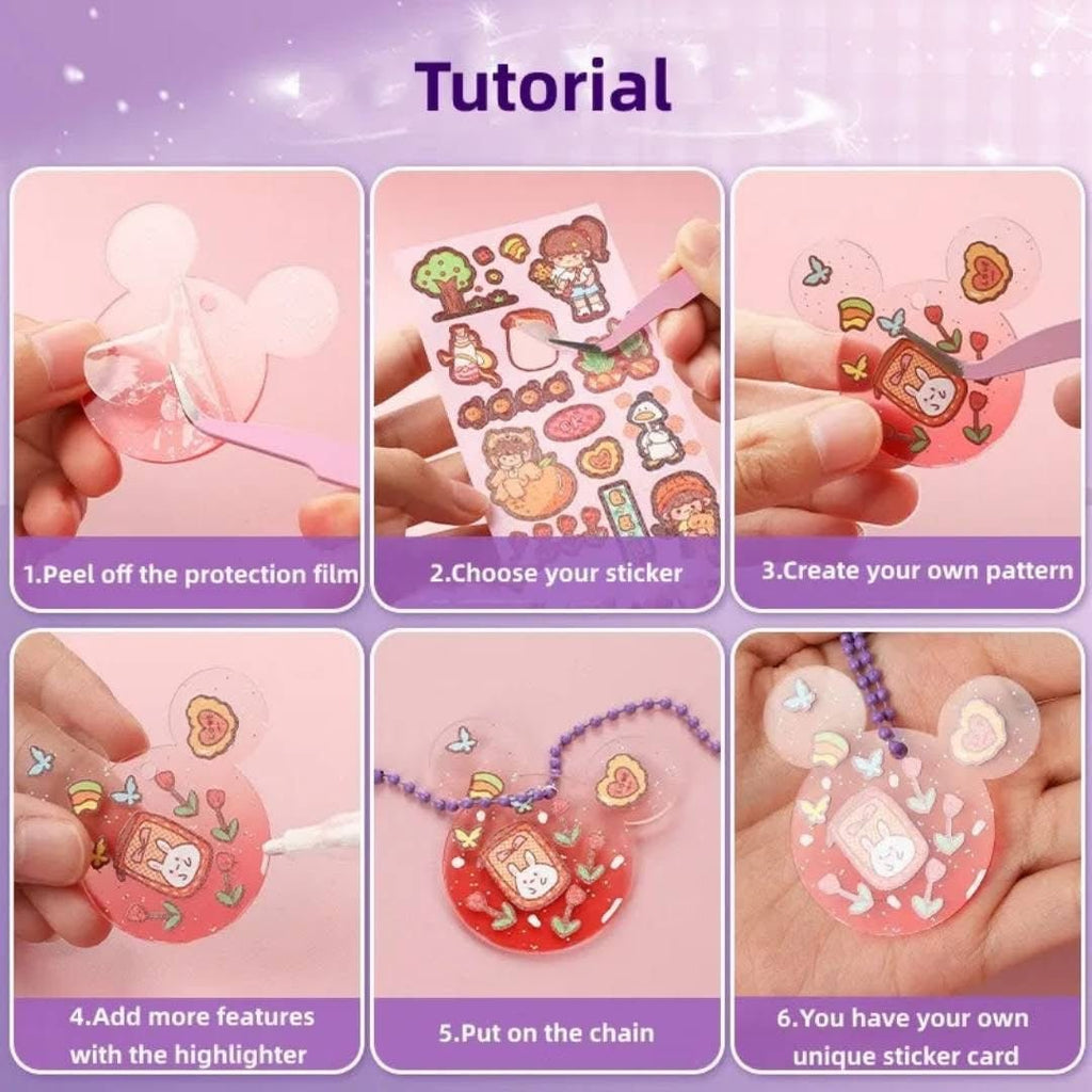 Kurumi Guka DIY Cream Sticker Craft Kit – 246 pcs of Creative Fun! ✨💕