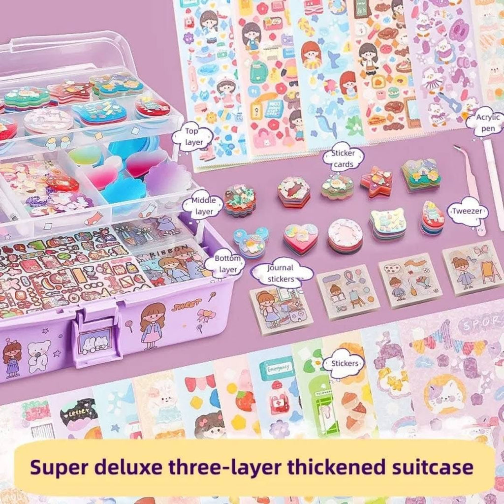 Kurumi Guka DIY Cream Sticker Craft Kit – 246 pcs of Creative Fun! ✨💕