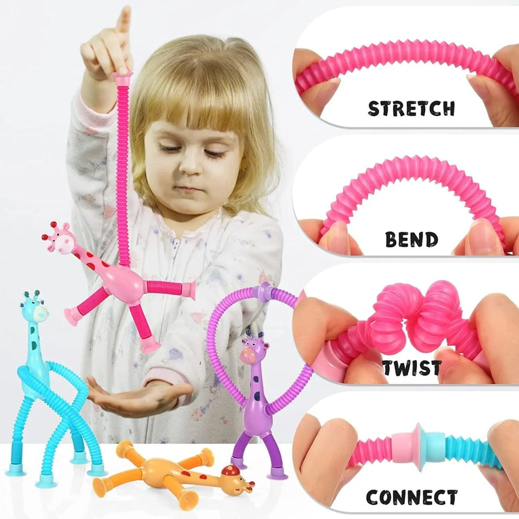 LED Suction Giraffe Pop Fidget Toy