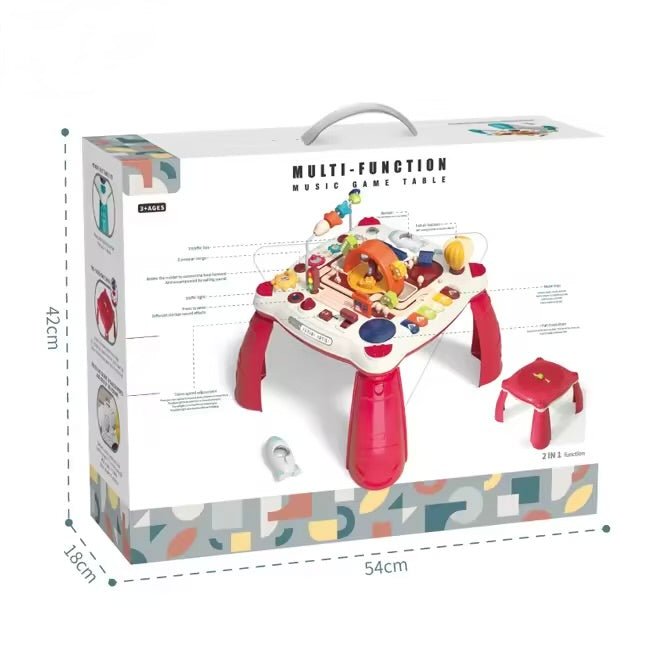 2 in 1 Light & Music Multifunctional Game Table – Interactive Activity Play Station
