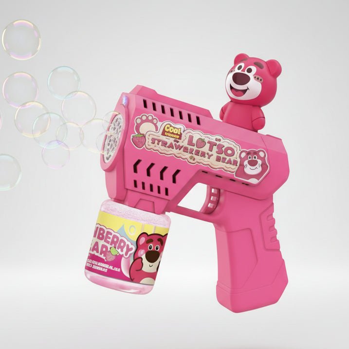 Strawberry Bear Bubble Gun | Whack-a-Mole Interactive Bubble Blaster