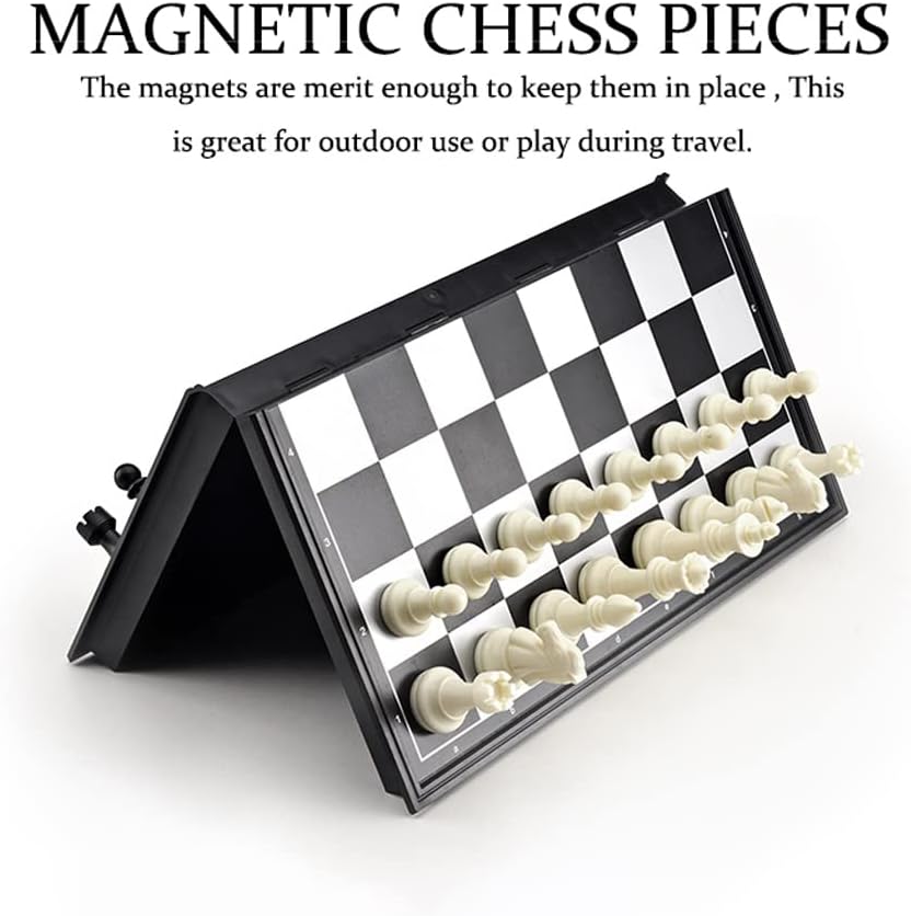 Magnetic Folding Chess Set for Kids & Travel – 25cm Portable Strategy Board Game