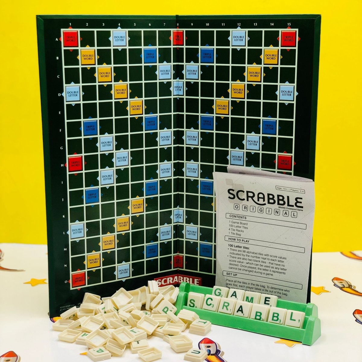 Marvel-Themed Scrabble Word Board Game for 2–4 Players