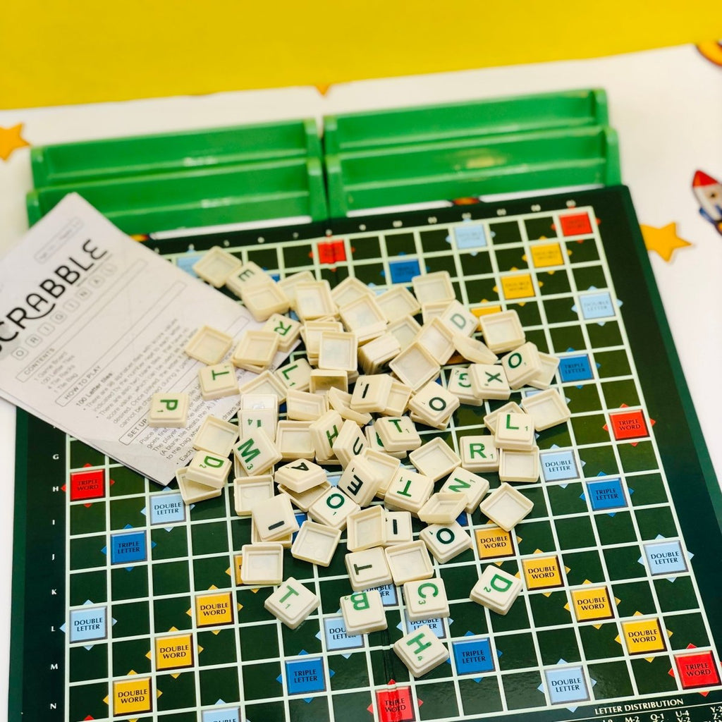 Marvel-Themed Scrabble Word Board Game for 2–4 Players