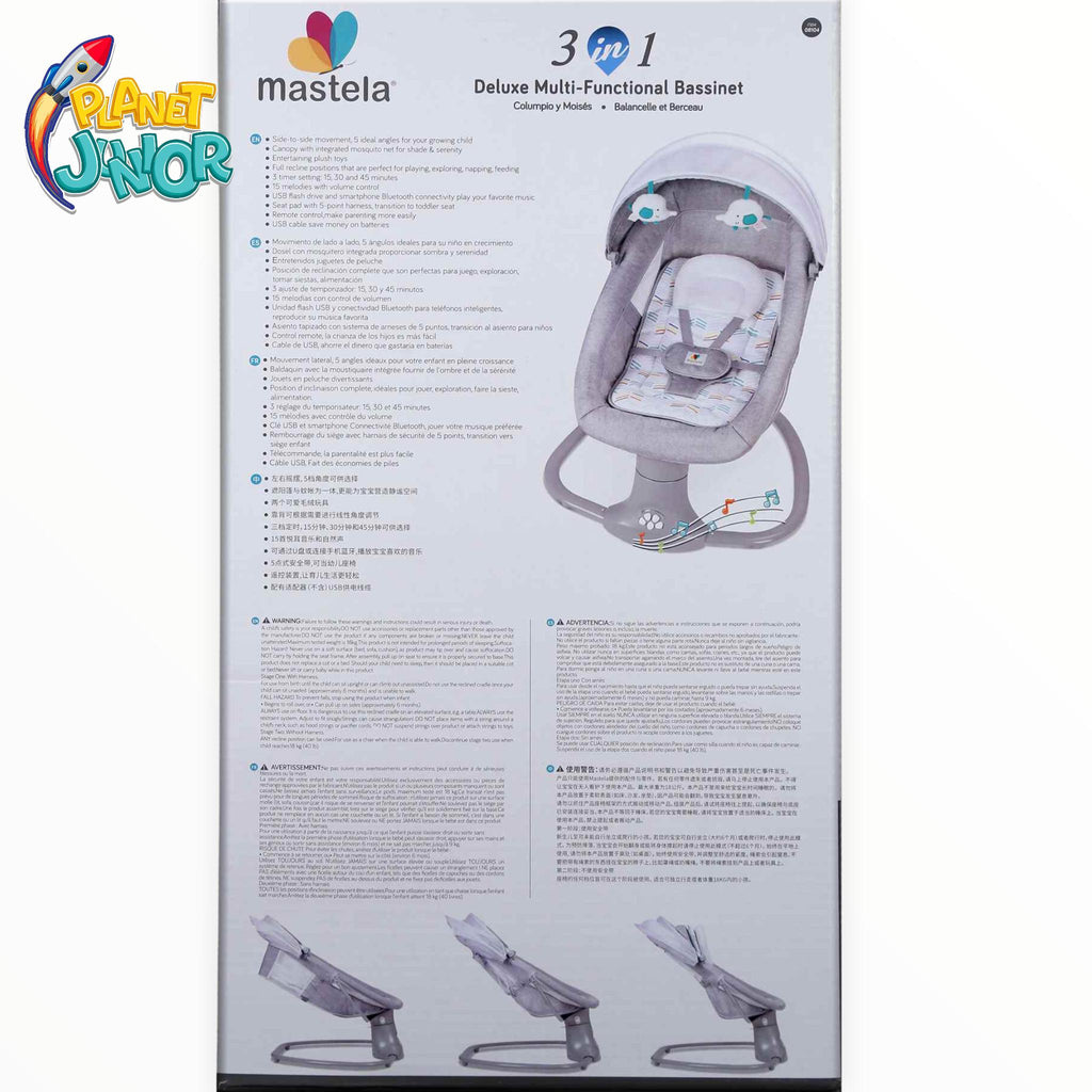 Mastela 3 in 1 Deluxe Bassinet