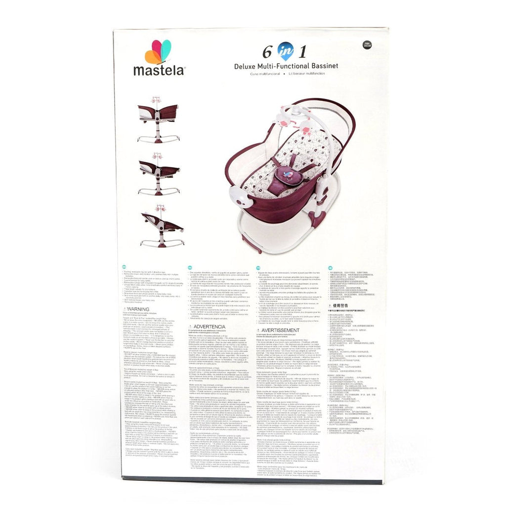 Mastela 6 in 1 Deluxe Multifunction Bassinet Rocker