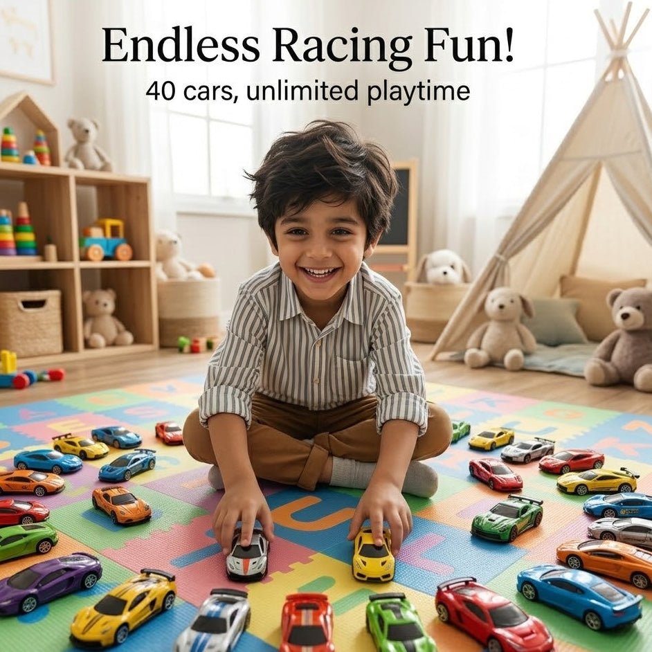 Mini Racing Car Collection Set – Colorful Pull &  Roll Dinky Cars for Kids | 30pcs 🏁✨