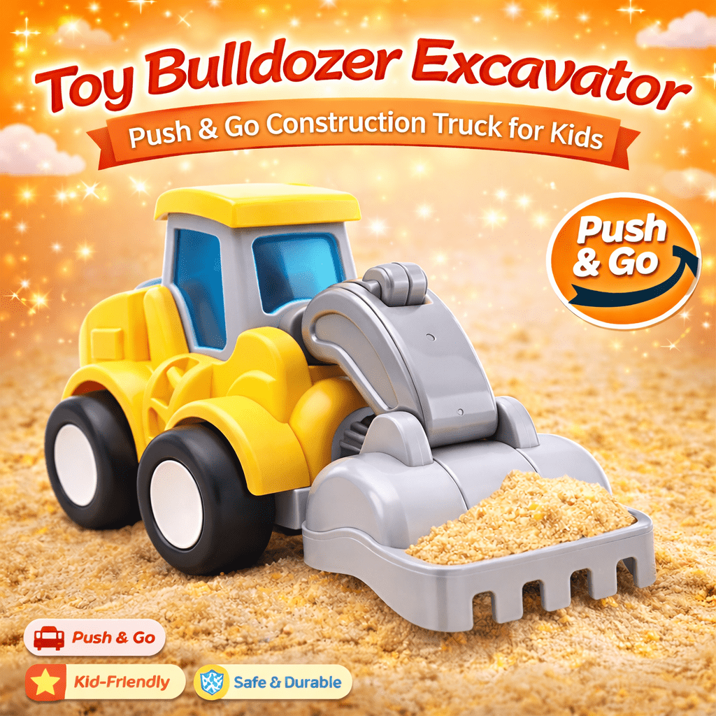 Mini Construction Press Truck Set – Push & Go Vehicle | 1 Pc