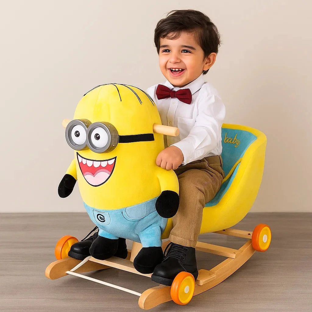 Minnion Face Rocking and Ride-On Rocker