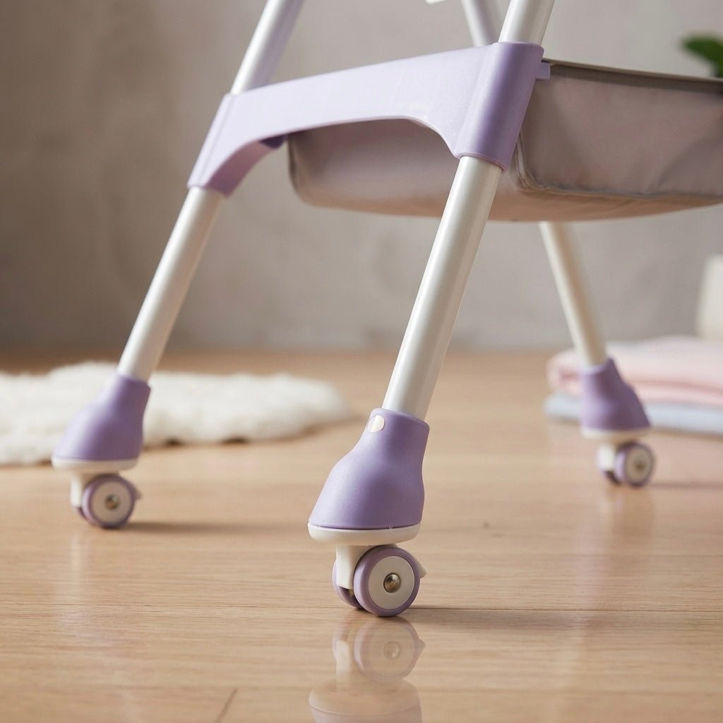 MotherCare Baby Feeding High Chair with Toy Bar - Pink & Purple