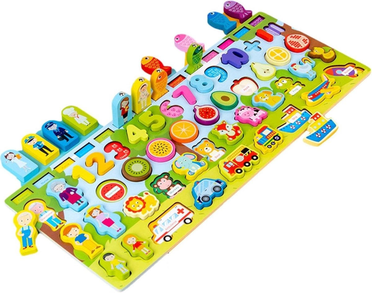 Multifunctional Wooden Educational Center for Early Learning