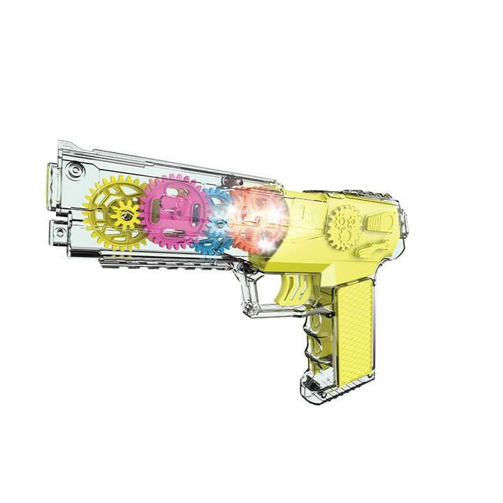 Musical Toy Gun With Spinning Gears