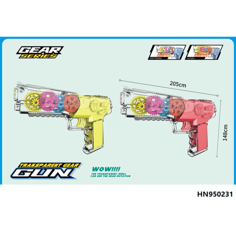 Musical Toy Gun With Spinning Gears