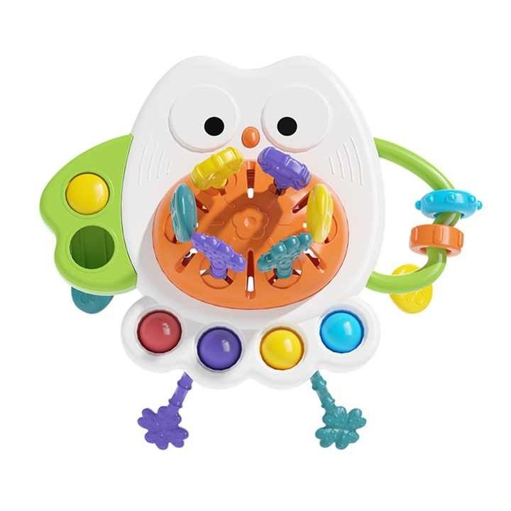 Owl Shaped Pull String Educational Ball for Kids