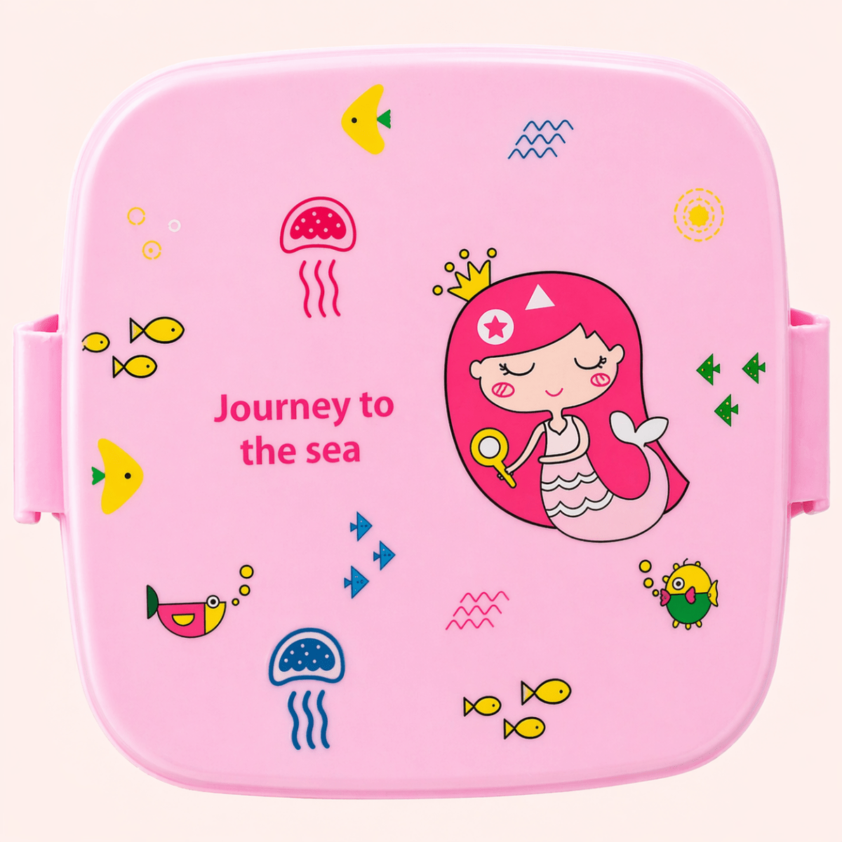Pink Princess Double Layer Lunch Box – Leak Proof BPA-Free Meal Storage