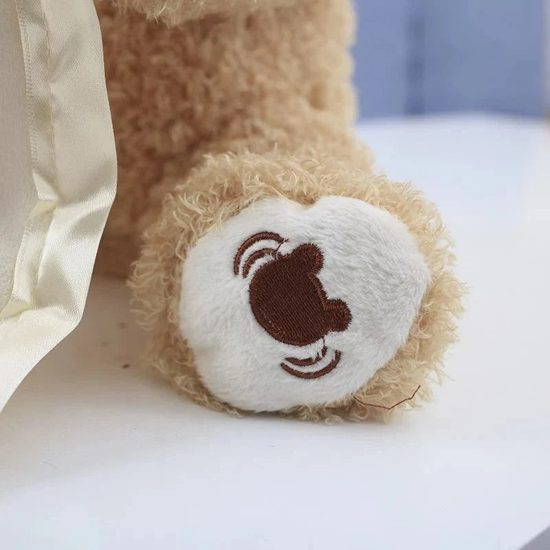 Playful Peek-a-Boo Stuffed Bear