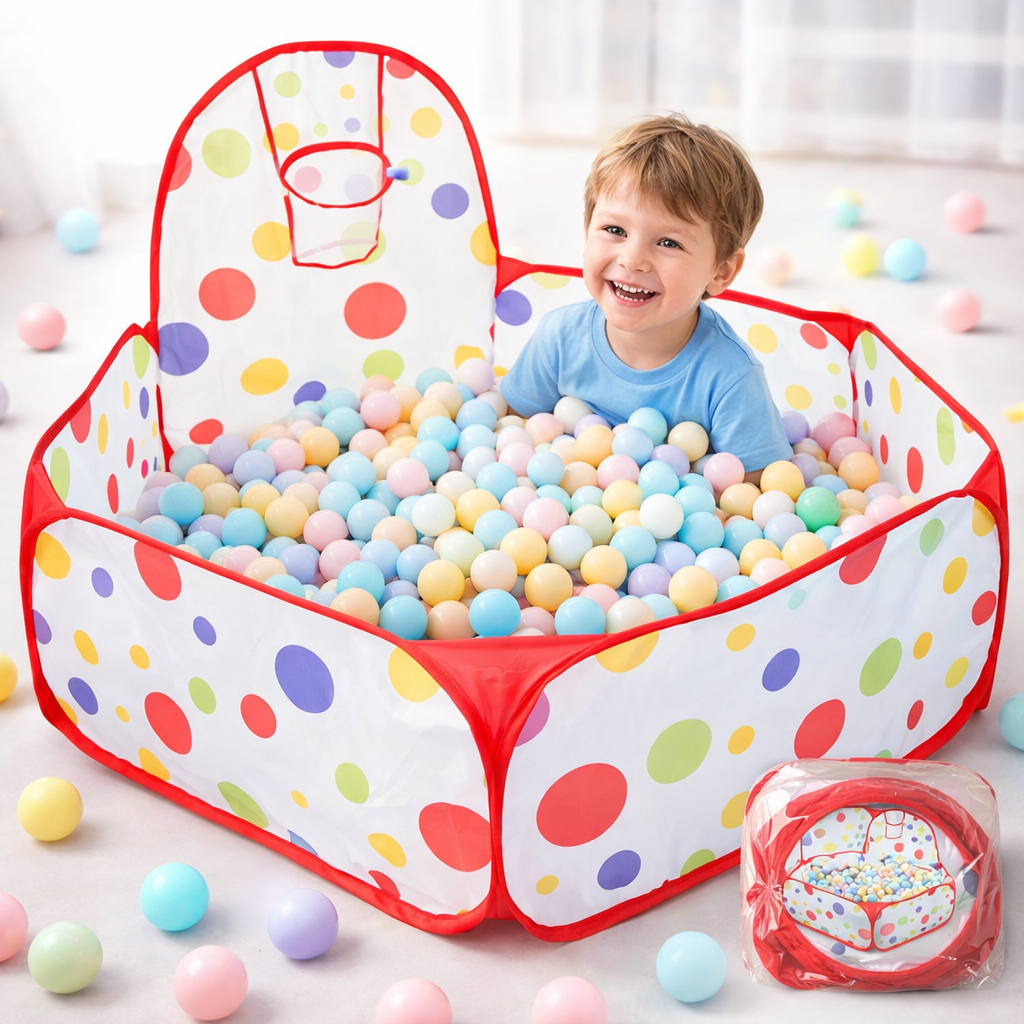 Polka Dot Ball Pit Tent for Kids – Indoor Play &  Activity Zone