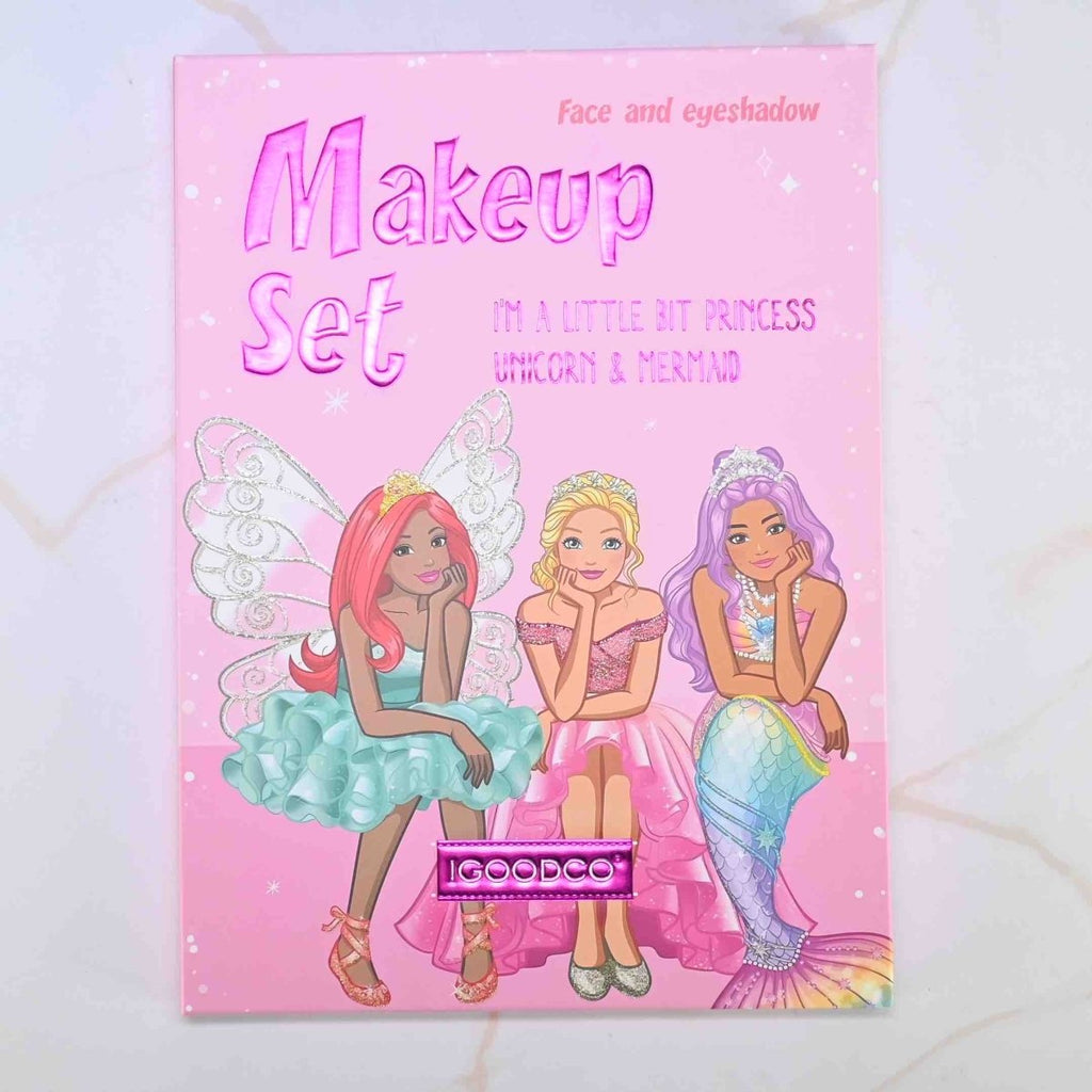 Princess Makeup Book Kit – Kids Foldable Eyeshadow Palette with Mirror 💖👑