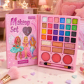 Princess Makeup Book Kit – Kids Foldable Eyeshadow Palette with Mirror 💖👑