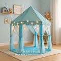 Princess Tent House with Fairy Lights – Royal Play Castle for Kids