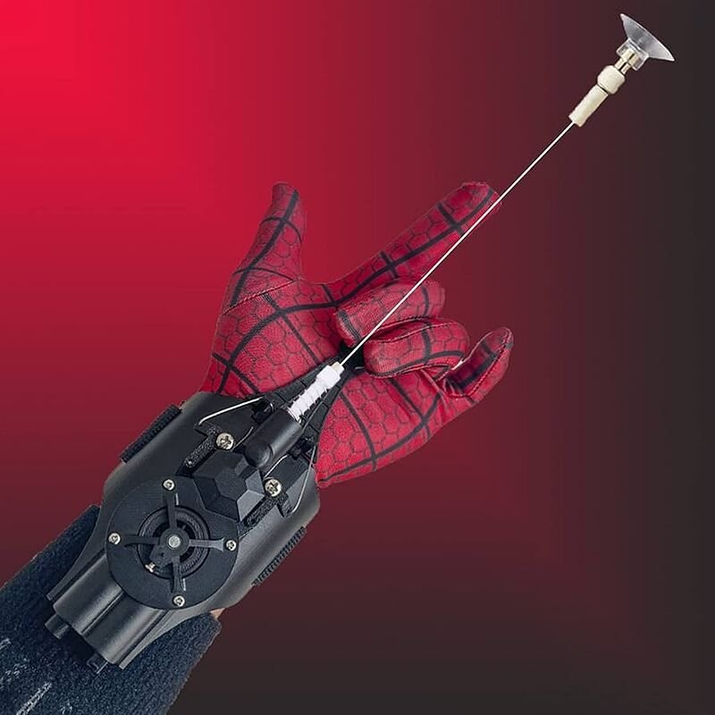 🕷️ Rechargeable Spider Filament Launcher Glove – Become a Real Superhero!