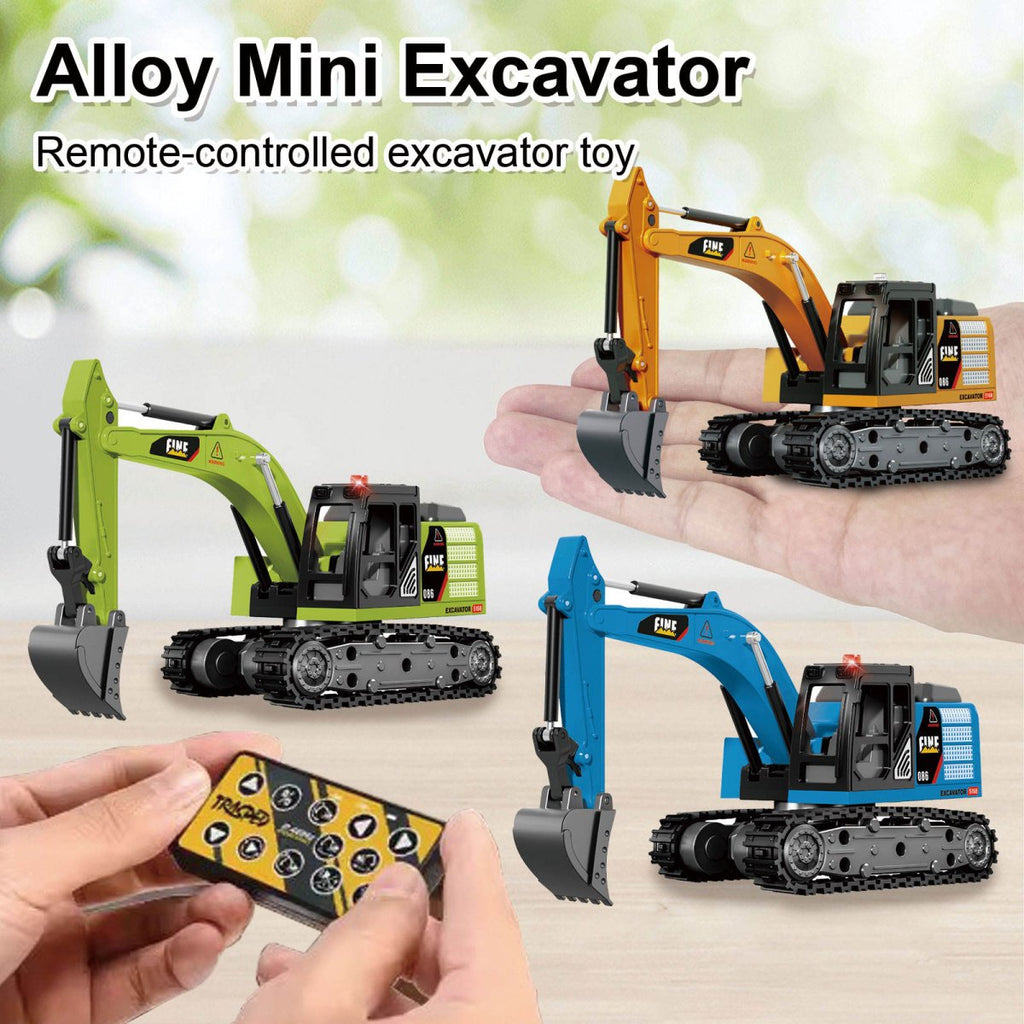 Remote Control Mini Excavator Construction – Remote Digger with Realistic Arm Movement
