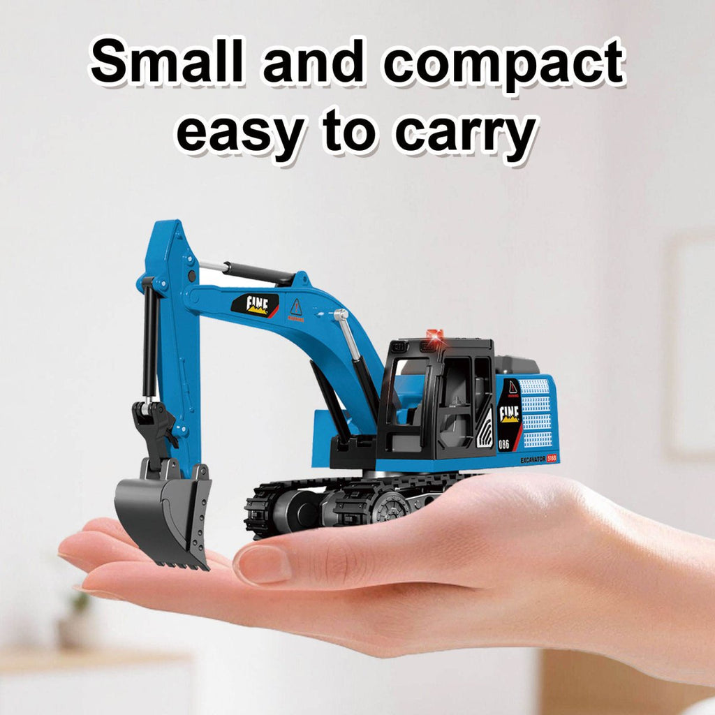 Remote Control Mini Excavator Construction – Remote Digger with Realistic Arm Movement