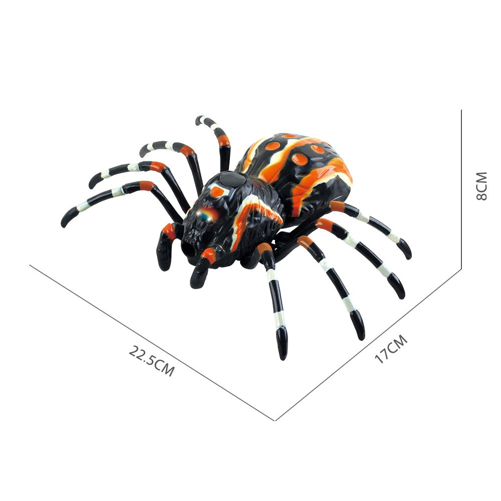 Remote Control Smoke Spider – Infrared Crawling Creature with Light-Up Eyes