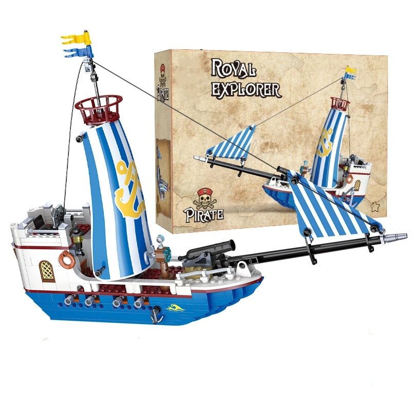 Royal Explorer Pirate Ship Building Blocks Set