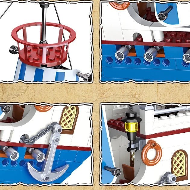 Royal Explorer Pirate Ship Building Blocks Set