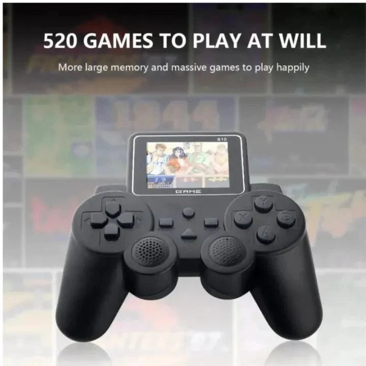 S10 Mini Portable Retro Video Game Console – Gamepad with Digital Display & 520 Games