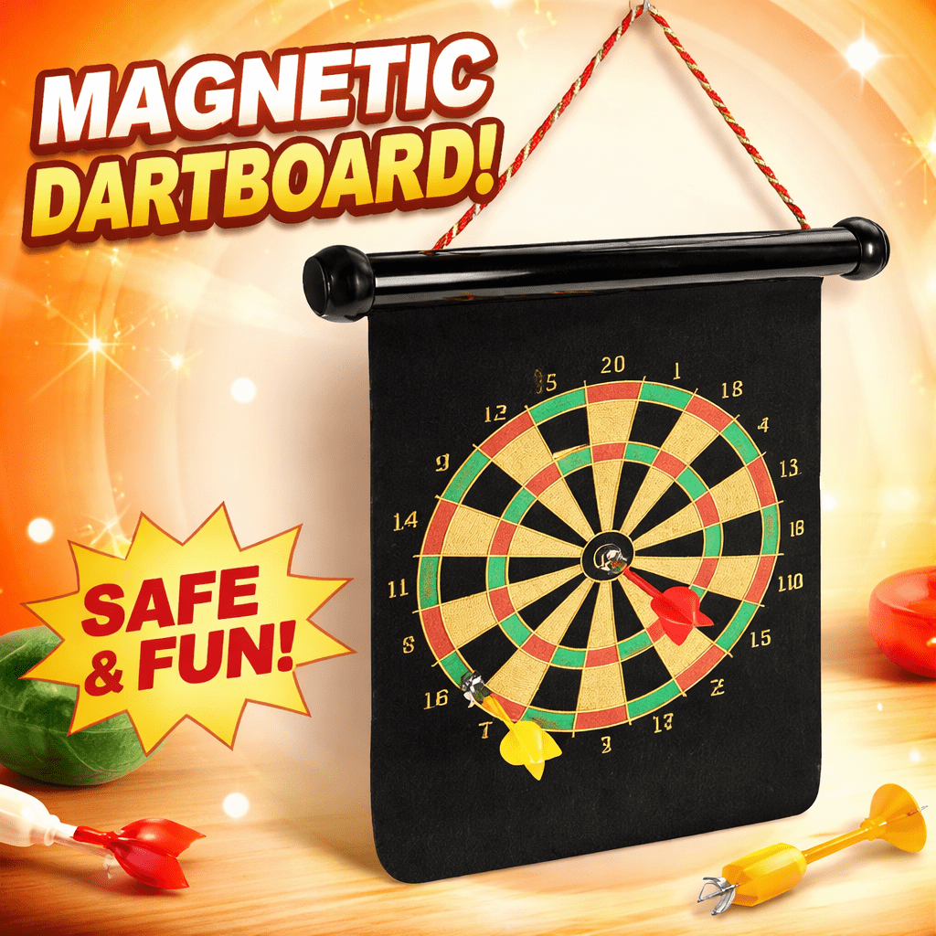 Safety Magnetic Dart Board Game – Double-Sided Target Game Set
