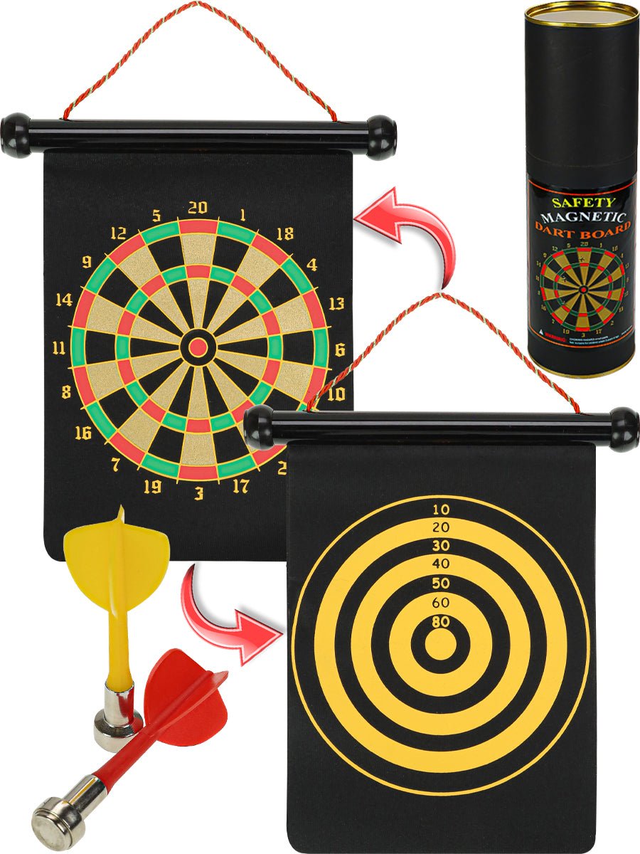 Safety Magnetic Dart Board Game – Double-Sided Target Game Set