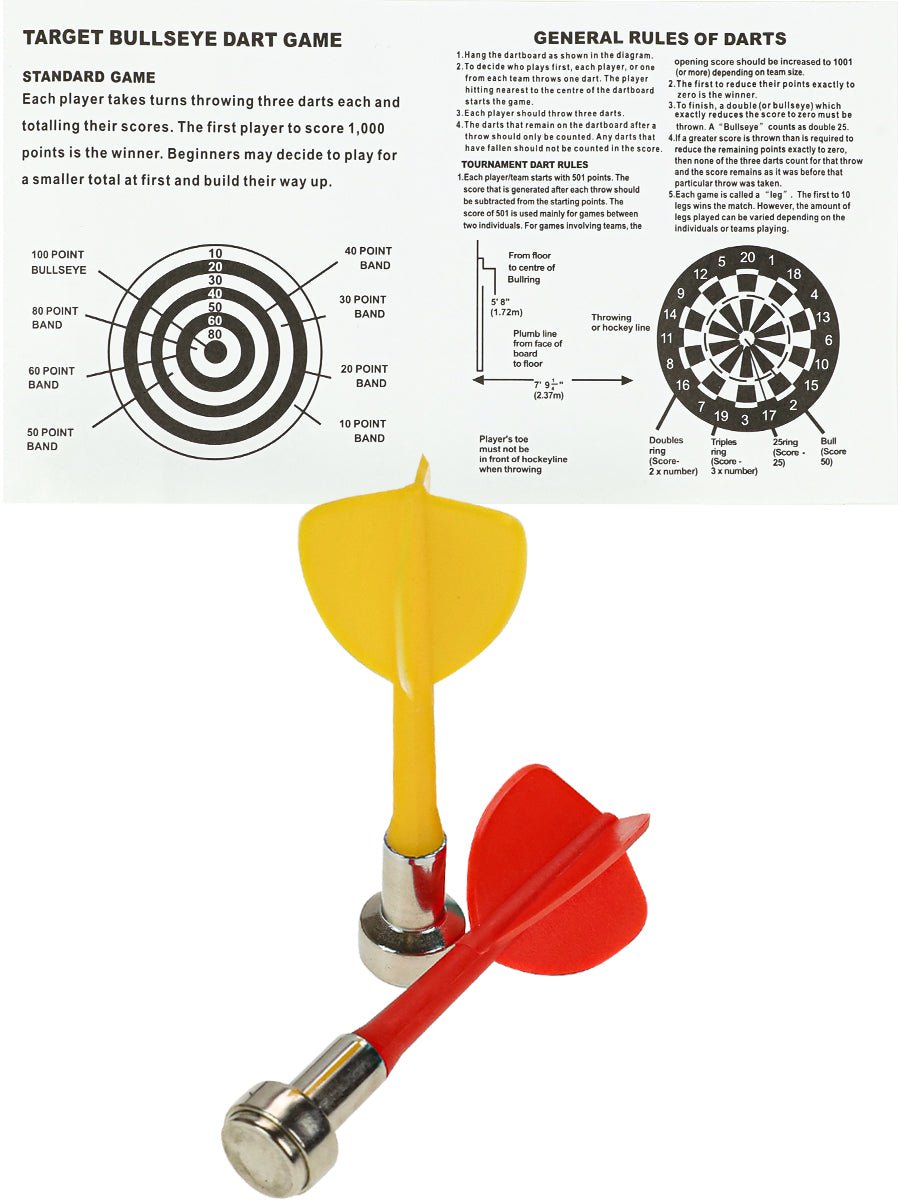Safety Magnetic Dart Board Game – Double-Sided Target Game Set