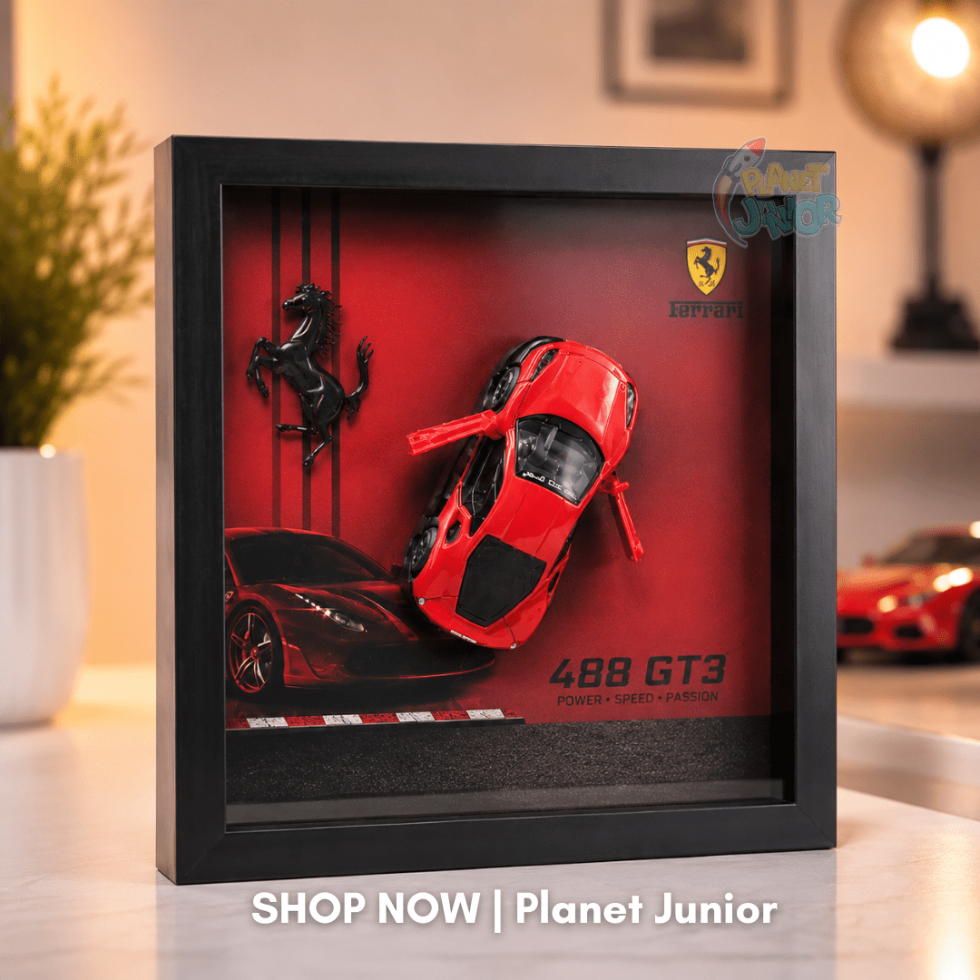 1:32 Ferrari 488 GTB 3D Framed Die-Cast Display Model