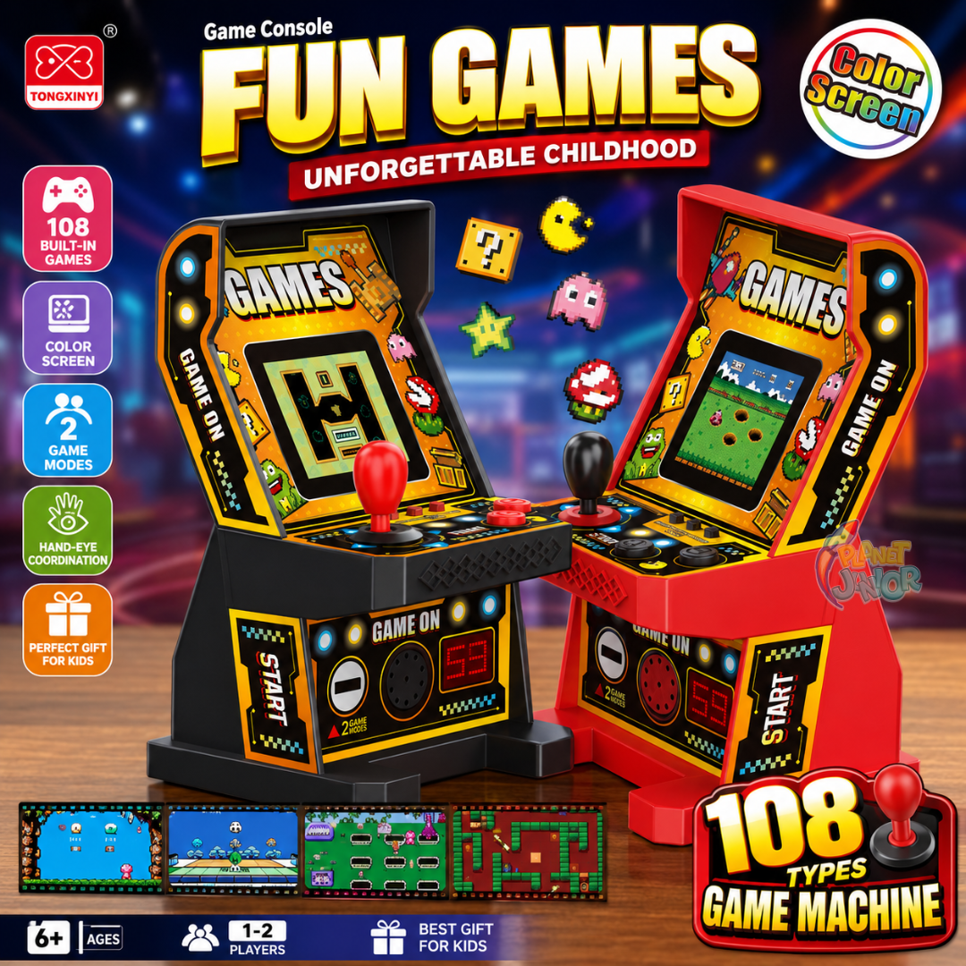 Mini Retro Arcade Game Console with 108 Built-in Games & Color Screen