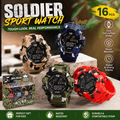 Military Style Digital Sports Watch for Kids