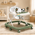 Panda with Twin Rotating Flowers Foldable Baby Walker with Activity Tray