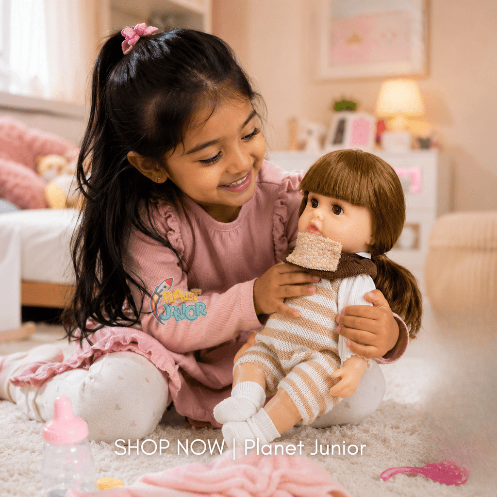 Realistic Fashion Doll with Long Hair & Knitted Outfit