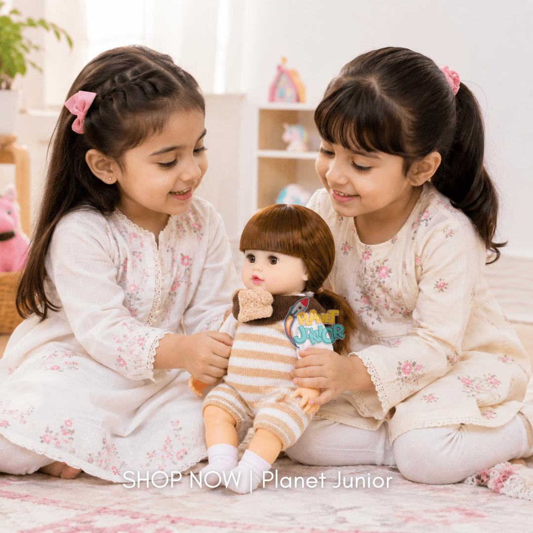 Realistic Fashion Doll with Long Hair & Knitted Outfit