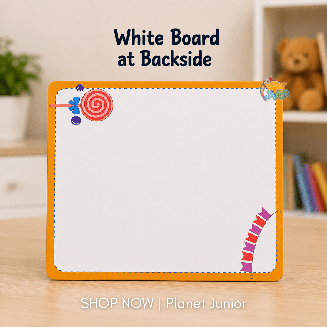 Wooden Educational Number & Math Puzzle Board with Whiteboard Marker