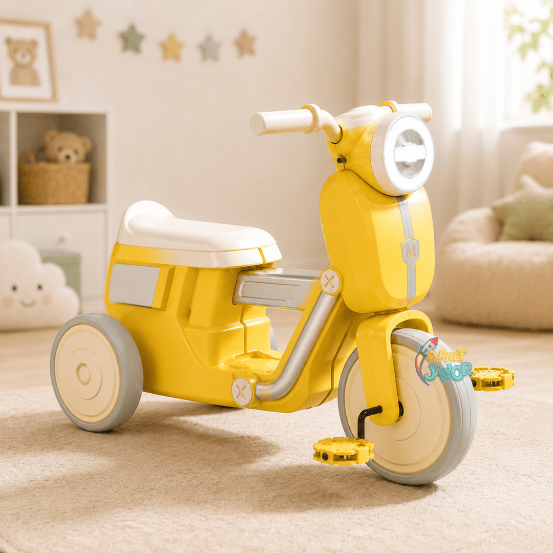 Kids Ride-On Tricycle Scooter with Lights & Music