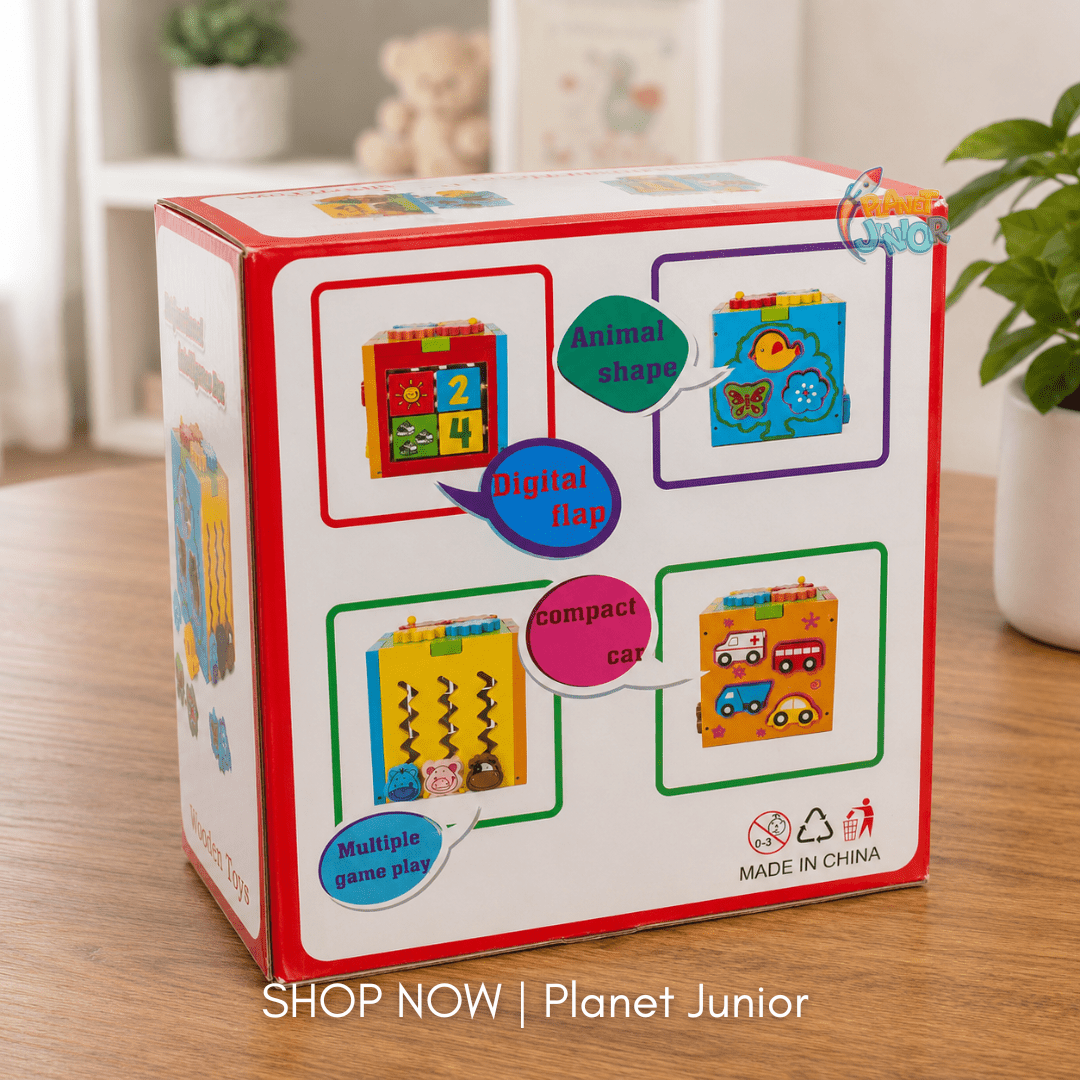 Multifunctional Wooden Intelligence Activity Box for Kids