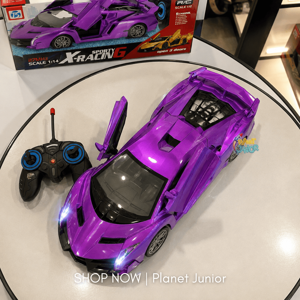 1:14 Scale Lamborghini-Inspired Remote Control Sports Racing Car with Opening Doors
