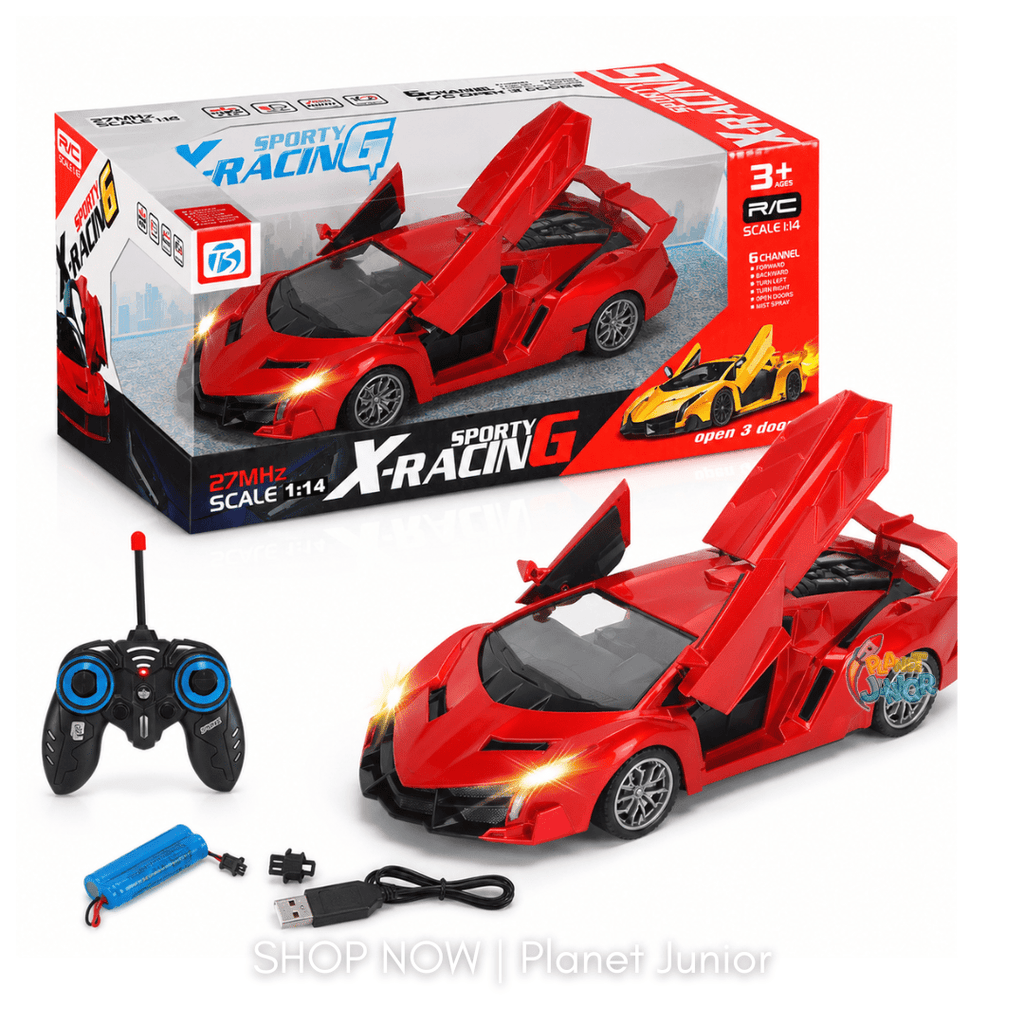 1:14 Scale Lamborghini-Inspired Remote Control Sports Racing Car with Opening Doors