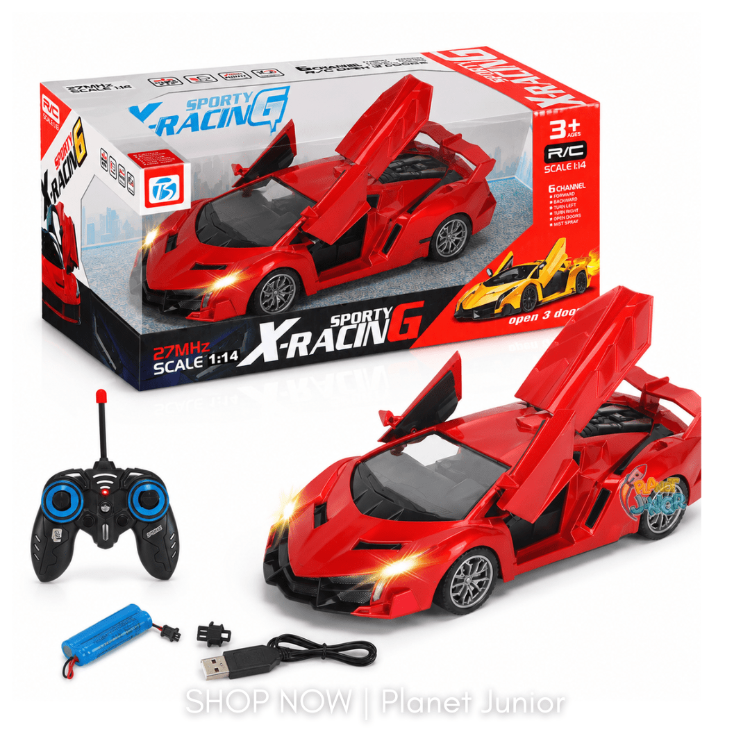 1:14 Scale Lamborghini-Inspired Remote Control Sports Racing Car with Opening Doors