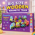 Big Size Wooden Magnetic Train Set for Kids