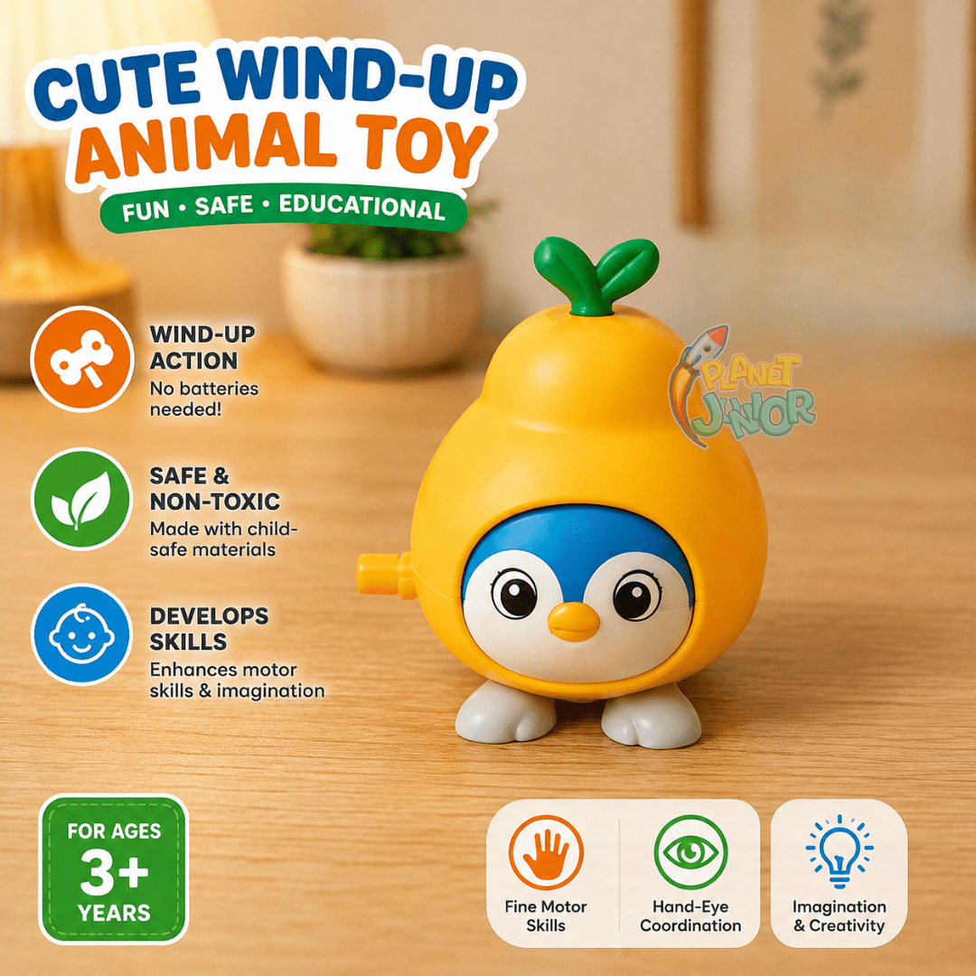 Wind-Up Jumping Hopping Dolls – Cute Clockwork Moving Toys for Kids | 1 Pcs